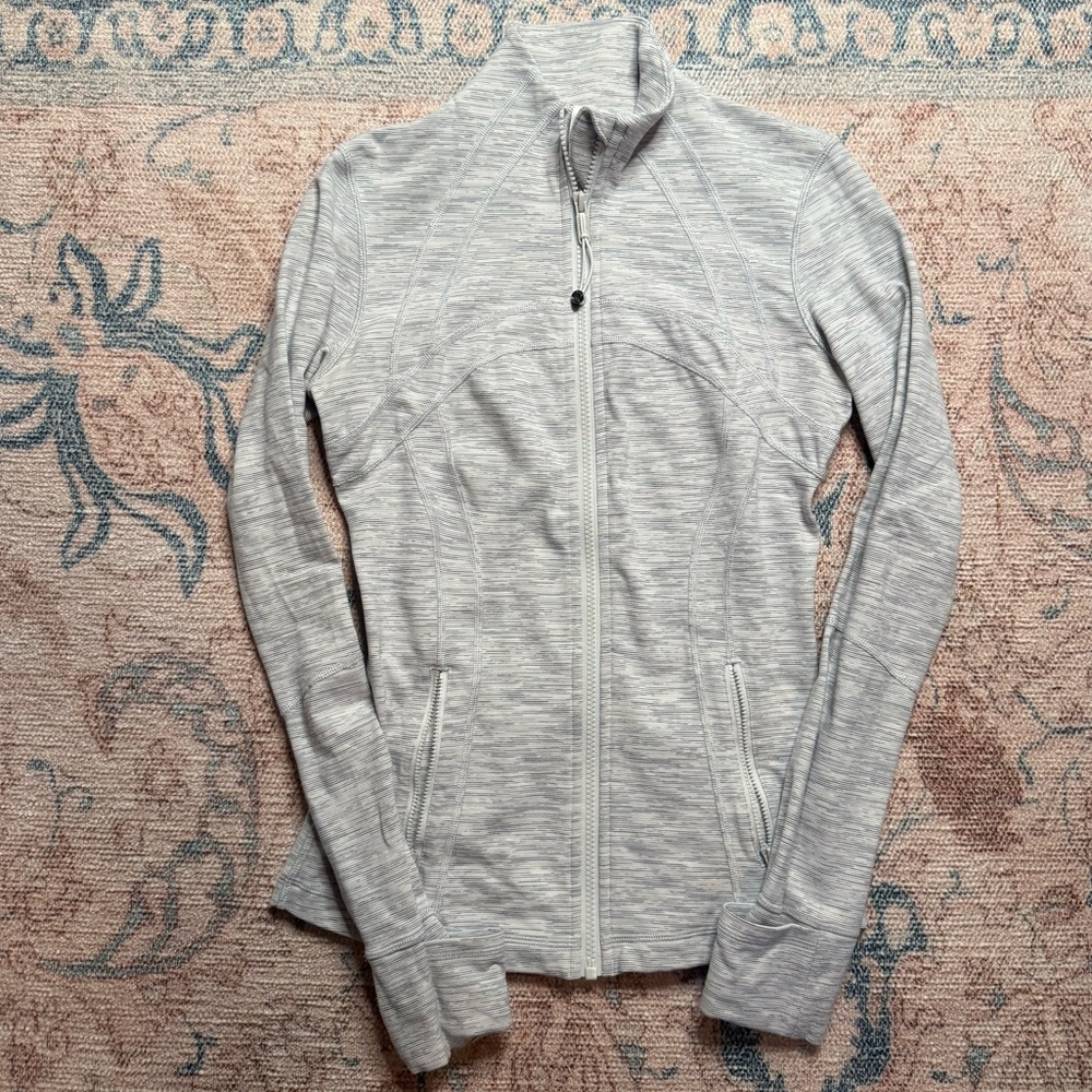 Lululemon Defined Jack Full Length/Zip Striped Gr… - image 1